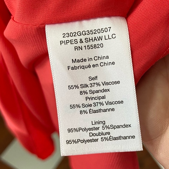 Veronica Beard Fayla Silk Chain-Detail Cutout Midi Dress Watermelon size 2 - Picture 7 of 15